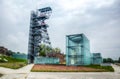 Silesian museum in Katowice built on place of a former coal mine, Poland Royalty Free Stock Photo