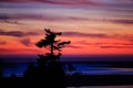 Siletz Bay Sunset in Oregon Royalty Free Stock Photo