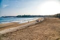 Silgar beach landscape - Sanxenxo - Spain. Royalty Free Stock Photo