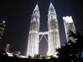 Silhouete of a couple, KLCC Twin Towers