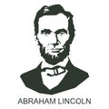 Silhouette Abraham Lincoln Royalty Free Stock Photo