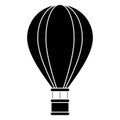 Silhouette airballoon travel recreation adventure
