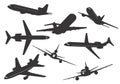 Silhouette of aircraft