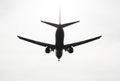 Silhouette of aircraft Royalty Free Stock Photo
