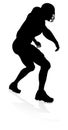 Silhouette American Football Player