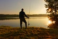 Angler silhouette