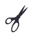 Silhouette of Art Scissors Vector Illustration Royalty Free Stock Photo