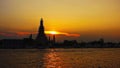 Silhouette arun temple sky sunset