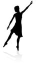 Ballet Dancer Dancing Silhouette