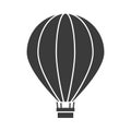 silhouette balloon air hot