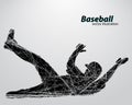 silhouette of a baseball player