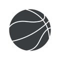 silhouette basket ball sport symbol icon Royalty Free Stock Photo