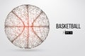 Silhouette of a basketball ball. Vector illustration Royalty Free Stock Photo