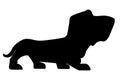 Silhouette Of Basset-hound