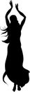 Silhouette of Bellydancer