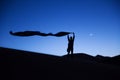 Silhouette of a berber man