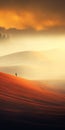 Surreal Cinematic Minimalistic Shot In Marcin Sobas Style Royalty Free Stock Photo