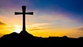 Cross on a hill Royalty Free Stock Photo