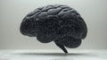 Silhouette of a brain formed by interconnected nodes symbolizing neural complexity and connectivity