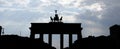 Silhouette of the Brandenburg Gate
