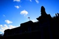 Silhouette Buckingham Palace in London