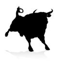 Silhouette Bull