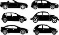 Silhouette cars, vector Royalty Free Stock Photo