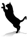 Silhouette Cat Pet Animal Royalty Free Stock Photo