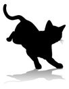 Silhouette Cat Pet Animal Royalty Free Stock Photo