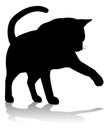 Silhouette Cat Pet Animal Royalty Free Stock Photo