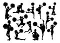 Silhouette Cheerleaders