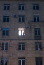 Silhouette of a child in the window