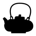 Silhouette of Chinese teapot