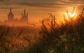 Silhouette of church