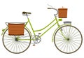 Green bicycle.