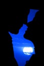 Silhouette close up Royalty Free Stock Photo