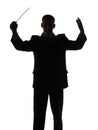 Silhouette of conductor