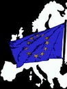 Silhouette Europe and its flag