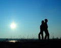 Silhouette of couple