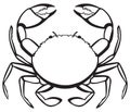 Silhouette crab