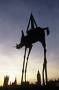 Silhouette of Dali's Space Elephant, London