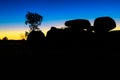 Devils Marbles by night Royalty Free Stock Photo