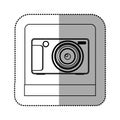 silhouette digital professional camera icon