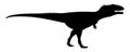 Silhouette of a dinosaur Royalty Free Stock Photo