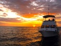 Silhouette Dive Boat in Hawaii