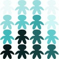 Silhouette doll boys figure pattern