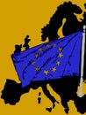 Silhouette Europe and its flag