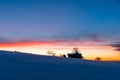 Silhouette of a farm in Emmental