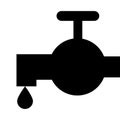 silhouette faucet icon