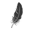 Silhouette feather icon